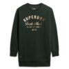 Abito in jersey con logo metallico di lusso