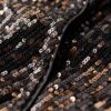 Abito lungo avvolgente con paillettes