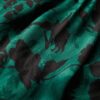 Abito lungo con collo a cappuccio in jacquard
