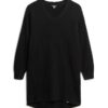Abito maglione con scollo a V