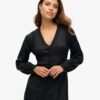Abito midi con bordi in pizzo