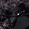 Abito midi con paillettes e schiena scoperta