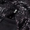 Abito midi con paillettes e schiena scoperta