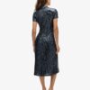 Abito midi con paillettes mandarino