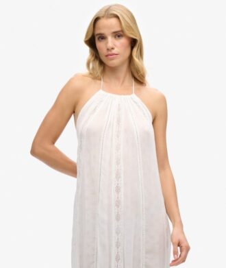 Abito midi con scollo all’americana