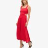 Abito midi in jersey con cut-out