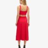 Abito midi in jersey con cut-out