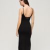 Abito midi in jersey con retro in pizzo Abito midi in jersey con retro in pizzo
