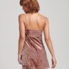 Abito mini con spalline in velluto