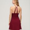 Abito mini in jersey con gonna svasata