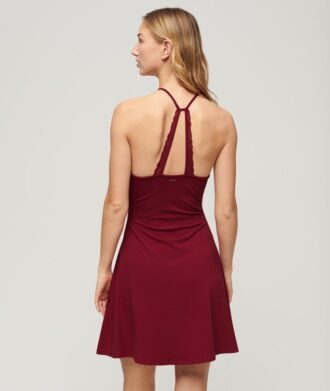 Abito mini in jersey con gonna svasata