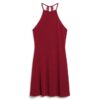 Abito mini in jersey con gonna svasata