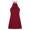 Abito mini in jersey con gonna svasata