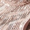 Abito mini senza maniche con paillettes e linea ad A