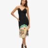 Abito sottoveste midi con stampa