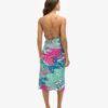 Abito sottoveste midi con stampa