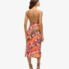 Abito sottoveste midi con stampa