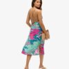 Abito sottoveste midi con stampa