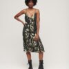 Abito sottoveste midi metallizzato