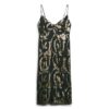 Abito sottoveste midi metallizzato