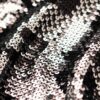 Abito T-shirt con paillettes e collo alto