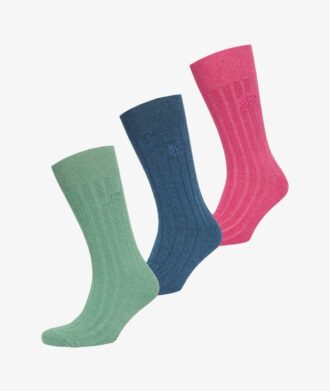 Calze unisex a costine in Organic Cotton, confezione da 3