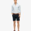 Camicia casual in lino a maniche lunghe