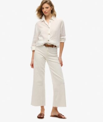 Camicia casual in lino stile boyfriend