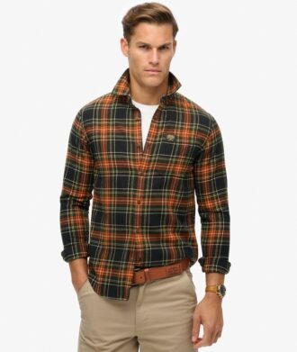 Camicia da boscaiolo in cotone a maniche lunghe