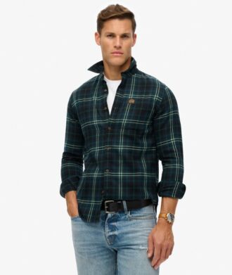 Camicia da boscaiolo in cotone a maniche lunghe