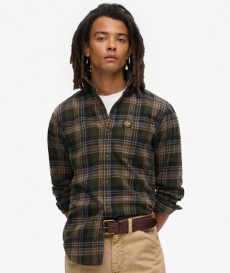 Camicia da boscaiolo in cotone a maniche lunghe