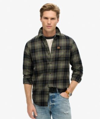 Camicia da boscaiolo in cotone a maniche lunghe