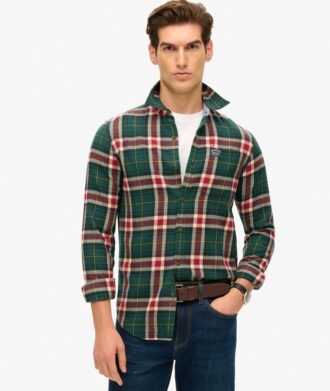 Camicia da boscaiolo in cotone a maniche lunghe