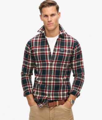 Camicia da boscaiolo in cotone a maniche lunghe
