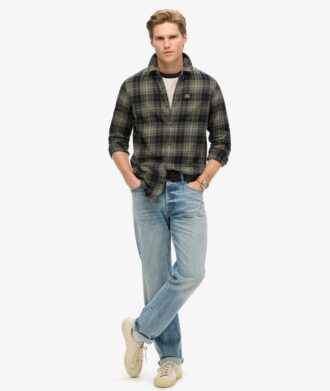 Camicia da boscaiolo in cotone a maniche lunghe