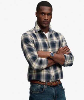 Camicia da boscaiolo in cotone a maniche lunghe