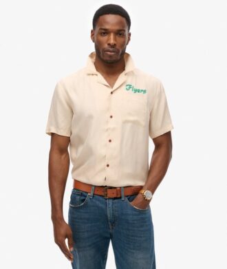 Camicia da bowling Vintage a maniche corte in pantaloncini