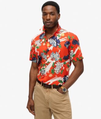 Camicia hawaiana a maniche corte