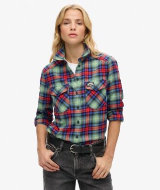 Camicia in flanella a quadri da boscaiolo