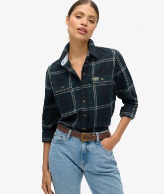Camicia in flanella a quadri da boscaiolo
