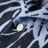 Camicia in lino stampata con colletto aperto