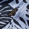 Camicia in lino stampata con colletto aperto