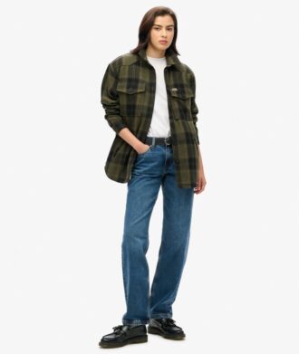 Camicia oversize a quadri Borg