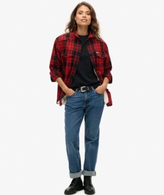 Camicia oversize a quadri Borg
