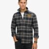 Camicia oversize a quadri ricamata Camicia oversize a quadri ricamata