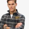 Camicia oversize a quadri ricamata Camicia oversize a quadri ricamata