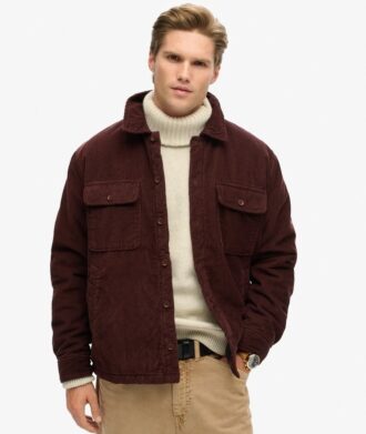 Camicia oversize in velluto a coste