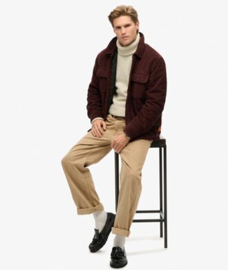 Camicia oversize in velluto a coste