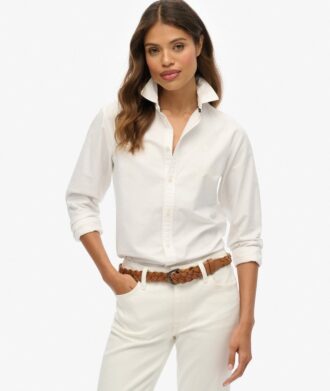 Camicia slim a maniche lunghe in stile Oxford