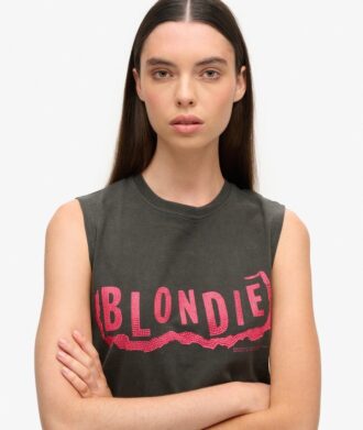 Canotta aderente Blondie X Superdry